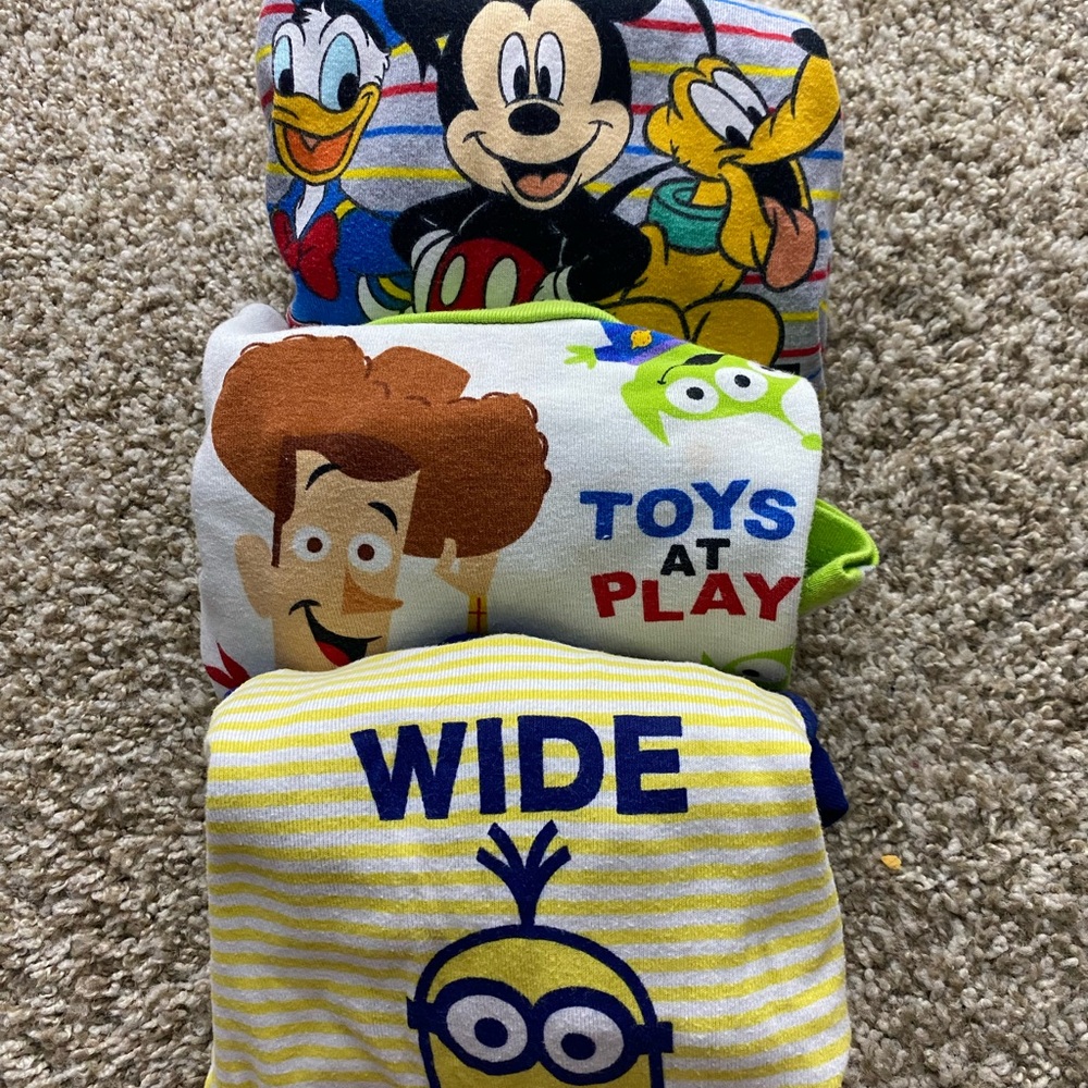 Kids Pajama Bundle Minion/Toy Story/Mickey Mouse